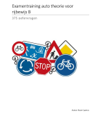 375 Oefenvragen - Examentraining - Auto theorie 2026 - Rijbewijs B
