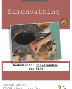 Samenvatting: Godsdienst Christendom; Hoofdstuk 2 t/m 6 (VWO 5)