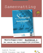 Samenvatting: Seneca Maatschappijleer: Hoofdstuk 1; Het waarom van maatschappelijke problemen (Havo/VWO)