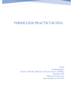 GZW1025 Practicum Rapport DNA