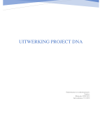 GZW1025 Project DNA eindverslag