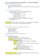 Les 3: Kritisch denken en evidence – bases handelen
