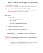 KNO (Klinisch neurologisch onderzoek)