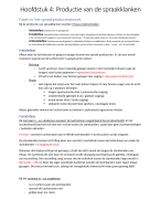 Hoofdstuk 4: Productie van de spraakklanken