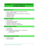 Verpleegkundige methodieken: Hoofdstuk 7: Activiteitenpatroon