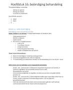 Hoofdstuk 16: beëindiging behandeling