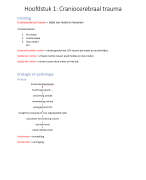 Hoofdstuk 1: Craniocerebraal trauma