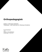 Orthopedagogiek KdG 2020-2021