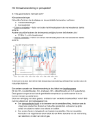 Aardrijkskunde Klimaatvraagstukken 4VWO H3 Klimaatverandering in perspectief