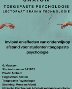 Oefenvragen Toegepaste Psychologie o.b.v. Alblas - Hogeschool van Amsterdam TP - 24 open vragen en antwoorden