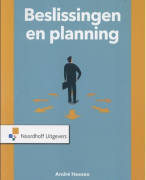 Investeringen, Beslissingen en Planning, samenvatting