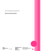 Moduleopdracht Datamanagement - Cijfer 9.0