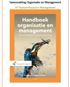 Samenvatting H7 Human Resource Management | Handboek Organisatie & Management