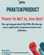 Geslaagde (9) eindscriptie Avans SPH vergroten zelfredzaamheid clïenten GGZ