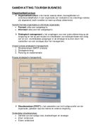 Samenvatting Tourism Business Propedeuse HBO Tourism Management 