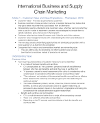 IBSCM Summary – International Business and Supply Chain Marketing Summary of Articles
