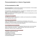 Bedrijfseconomie - samenvatting - personeelsbeleid en interne organisatie H2 t/m H5 - VWO 4