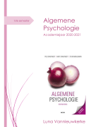 Algemene Psychologie - een inleiding