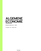 Samenvatting algemene economie 3ASO 2025