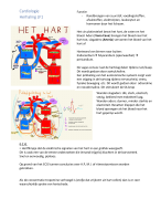 Samenvatting Lichamelijk Functioneren 4 Thema 1 Interne Geneeskunde Cardiologie 