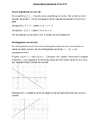 Getal &amp; Ruimte Havo Wiskunde B samenvatting  H7 + H10