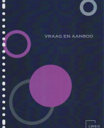 Samenvatting Economie LWEO: Vraag en aanbod