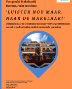 Voorbeeld geslaagde scriptie Saxion Vastgoed en Makelaardij - Het Belang Voor Makelaars Om Aan Marketing Te Doen. 2020 eindcijfer 7