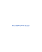 Samenvatting Organisatiepsychologie 2020-2021