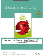 Samenvatting Biologie Nectar Bloedsomloop, Uitscheiding en homeostase - hoofdstuk 9 & 10 - Stof voor SE en CE - VWO/gymnasium - Deel 3 5 VWO