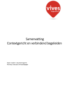 samenvatting: RICHTING: Graduaat orthopedagogie: VAK context en verbindend begeleiden 