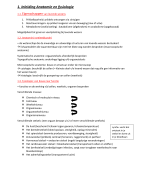Samenvatting anatomie & fysiologie 1