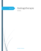 Gedragstherapie (Psychologie KULeuven)