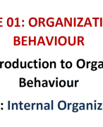 Notes about Internal Organization 
