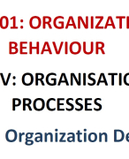 Organizational Design and Aims Lecture Notes