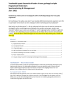 Voorbeeld theoretisch kader eindscriptie - Ontwerpen strategisch online marketing communicatieplan - Hogeschool Rotterdam - Sportmarketing & Management