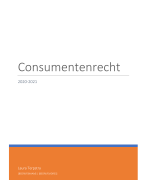 Consumentenrecht - academiejaar 2020-2021 - Prof. Steennot