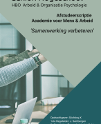 Geslaagde scriptie voorkomen burnout young professionals -Hanze Groningen Toegepaste Psychologie - Eindcijfer 8