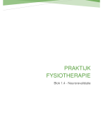 Praktijk Fysiotherapie - Onderzoek en Behandeling (blok 1.4)