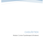 Praktijk Fysiotherapie - Casuïstiek Module C (minor Fysiotherapie & Kinderen)
