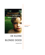 Boekverslag: De Kleine Blonde Dood