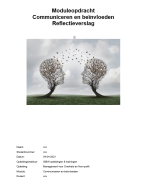 Moduleopdracht Communiceren en Beïnvloeden ISBW - Afgerond mei 2021 - Eindcijfer 9