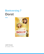 Boekverslag Dorst vwo