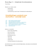 Aantekeningen hoorcollege 3.1 minor Dood en Letsel