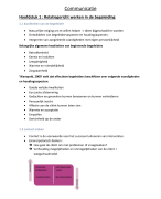 Samenvatting communicatie 1e jaar ortho