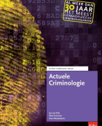 Samenvatting Criminologie (Criminaliteit en Veiligheid). Cijfer: 6,9