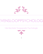 Levenslooppsychologie bachelor toegepaste psychologie 1ste jaar.