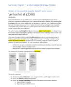 Summary all articles Digital Transformation Strategy 2020-2021