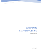 Paper Juridische Gespreksvoering