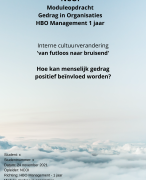 NCOI module Gedrag in Organisaties - Geslaagd (8) november 2021 - met feedback NCOI