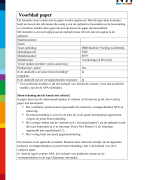 Paper voorlichting en preventie van NTI jaar 2 Voeding en diëtetiek inclusief beoordeling, 8,1